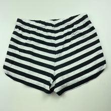 Load image into Gallery viewer, Girls Emerson, black &amp; white cotton pyjama shorts, GUC, size 8,  