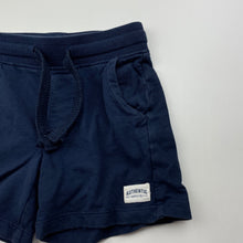 Load image into Gallery viewer, Boys Target, navy cotton shorts, elasticated, GUC, size 3,  