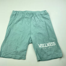 Load image into Gallery viewer, Girls SHEIN, blue stretchy bike shorts, elasticated, EUC, size 10,  