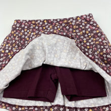 Load image into Gallery viewer, Girls Anko, floral cotton skirt, built-in shorts, elasticated, GUC, size 5,  