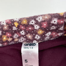 Load image into Gallery viewer, Girls Anko, floral cotton skirt, built-in shorts, elasticated, GUC, size 5,  