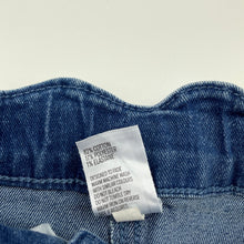 Load image into Gallery viewer, Girls Kids &amp; Co, blue stretch denim skirt, adjustable, L: 26cm, EUC, size 4,  