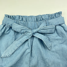 Load image into Gallery viewer, Girls Anko, chambray cotton shorts, elasticated, EUC, size 7,  