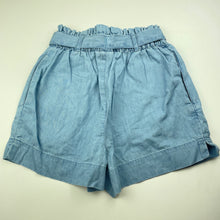 Load image into Gallery viewer, Girls Anko, chambray cotton shorts, elasticated, EUC, size 7,  