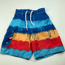 Load image into Gallery viewer, Boys H&amp;T, colourful lightweight board shorts, elasticated, EUC, size 4,  