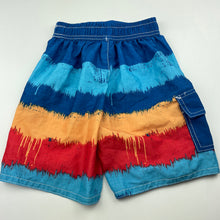 Load image into Gallery viewer, Boys H&amp;T, colourful lightweight board shorts, elasticated, EUC, size 4,  