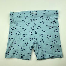 Load image into Gallery viewer, Girls Anko, blue floral bike shorts, elasticated, EUC, size 8,  