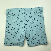 Load image into Gallery viewer, Girls Anko, blue floral bike shorts, elasticated, EUC, size 8,  