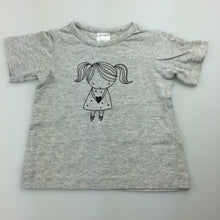 Load image into Gallery viewer, Girls Tiny Little Wonders, grey cotton t-shirt / top, GUC, size 00