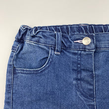 Load image into Gallery viewer, Girls Anko, blue stretch denim shorts, adjustable, EUC, size 6,  