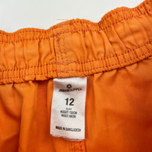 Load image into Gallery viewer, Boys Urban Supply, orange lightweight board shorts, elasticated, FUC, size 12,  