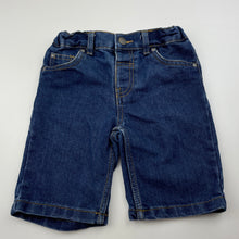 Load image into Gallery viewer, Boys H&amp;T, blue denim jean shorts, adjustable, GUC, size 5,  
