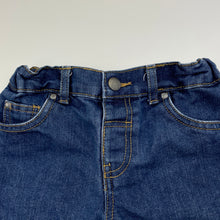 Load image into Gallery viewer, Boys H&amp;T, blue denim jean shorts, adjustable, GUC, size 5,  