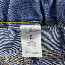 Load image into Gallery viewer, Boys H&amp;T, blue denim jean shorts, adjustable, GUC, size 5,  