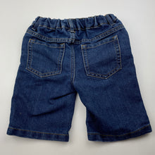 Load image into Gallery viewer, Boys H&amp;T, blue denim jean shorts, adjustable, GUC, size 5,  