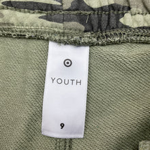 Load image into Gallery viewer, Boys Target, khaki camo print shorts, elasticated, GUC, size 9,  