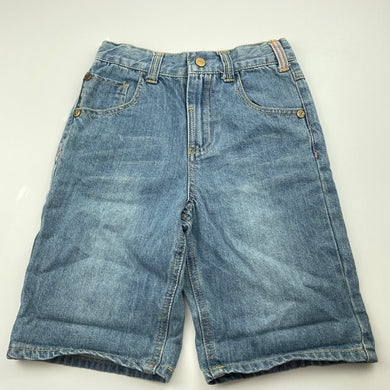 Boys Piping Hot, blue denim shorts, adjustable, EUC, size 7,  