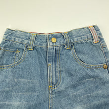 Load image into Gallery viewer, Boys Piping Hot, blue denim shorts, adjustable, EUC, size 7,  