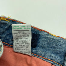 Load image into Gallery viewer, Boys Piping Hot, blue denim shorts, adjustable, EUC, size 7,  