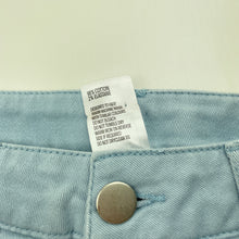 Load image into Gallery viewer, Girls Clothing &amp; Co, blue stretch cotton shorts, adjustable, EUC, size 7,  