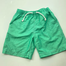 Load image into Gallery viewer, Boys H&amp;T, green lightweight board shorts, elasticated, EUC, size 4,  