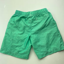 Load image into Gallery viewer, Boys H&amp;T, green lightweight board shorts, elasticated, EUC, size 4,  