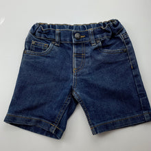 Load image into Gallery viewer, Boys Kids &amp; Co, blue denim jean shorts, adjustable, GUC, size 2,  