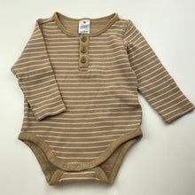 Load image into Gallery viewer, Boys Target, organic cotton blend henley romper, EUC, size 0,  