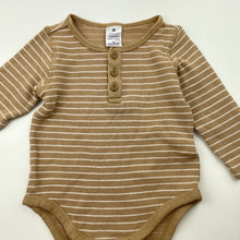 Load image into Gallery viewer, Boys Target, organic cotton blend henley romper, EUC, size 0,  