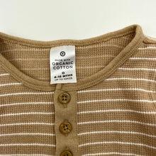 Load image into Gallery viewer, Boys Target, organic cotton blend henley romper, EUC, size 0,  