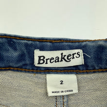 Load image into Gallery viewer, Boys Breakers, stretch knit denim shorts, adjustable, EUC, size 2,  