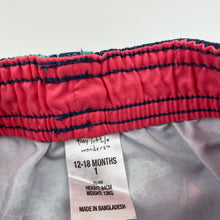 Load image into Gallery viewer, Boys Tiny Little Wonders, lightweight board shorts, elasticated, FUC, size 1,  
