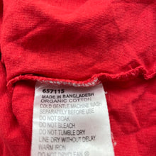 Load image into Gallery viewer, unisex Favourites, red organic cotton t-shirt / top, FUC, size 1,  