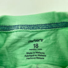 Load image into Gallery viewer, Boys Carters, green cotton t-shirt / top, insects, EUC, size 1-2,  