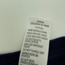 Load image into Gallery viewer, Boys Big W, navy cotton Christmas t-shirt / top, FUC, size 1,  