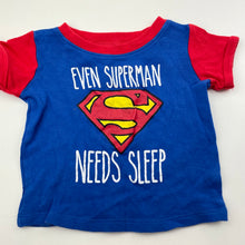 Load image into Gallery viewer, Boys DC Comics, Superman cotton t-shirt / top, EUC, size 000,  