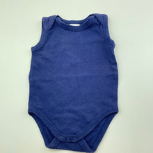 Load image into Gallery viewer, unisex Baby Berry, blue cotton singletsuit / romper, FUC, size 00,  