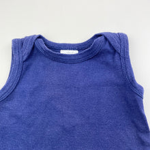Load image into Gallery viewer, unisex Baby Berry, blue cotton singletsuit / romper, FUC, size 00,  