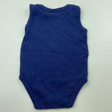 Load image into Gallery viewer, unisex Baby Berry, blue cotton singletsuit / romper, FUC, size 00,  