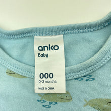 Load image into Gallery viewer, Boys Anko, soft cotton romper, GUC, size 000,  