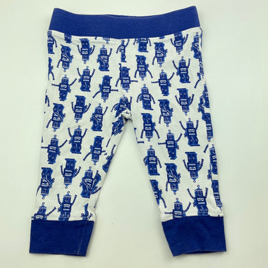 Boys Target, stretchy leggings / bottoms, robots, EUC, size 00,  