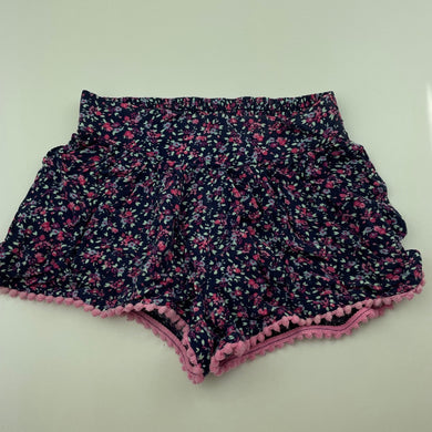 Girls Dymples, lightweight floral shorts, elasticated, GUC, size 1,  