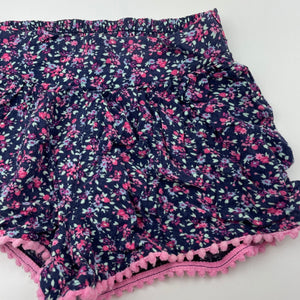 Girls Dymples, lightweight floral shorts, elasticated, GUC, size 1,  