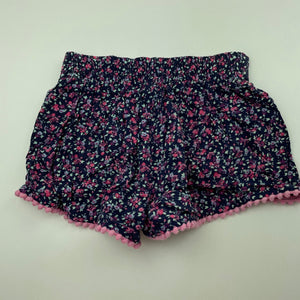 Girls Dymples, lightweight floral shorts, elasticated, GUC, size 1,  