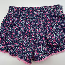 Load image into Gallery viewer, Girls Dymples, lightweight floral shorts, elasticated, GUC, size 1,  
