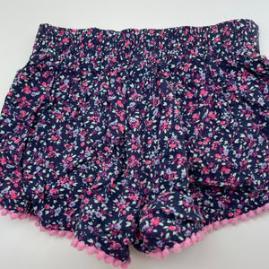 Girls Dymples, lightweight floral shorts, elasticated, GUC, size 1,  