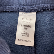 Load image into Gallery viewer, Boys Tiny Little Wonders, fleece lined pants / bottoms, elasticated, FUC, size 000,  