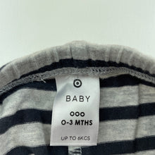 Load image into Gallery viewer, unisex Target, striped stretchy leggings / bottoms, EUC, size 000,  