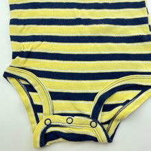 Load image into Gallery viewer, Boys Carters, striped cotton bodysuit / romper, GUC, size 0,  