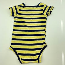 Load image into Gallery viewer, Boys Carters, striped cotton bodysuit / romper, GUC, size 0,  